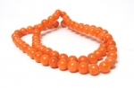 6 mm Jade Orange Edelsteinstrang Jade Mashan Orange Durchmesser ca.6 mm Stranglänge ca. 38 cm 